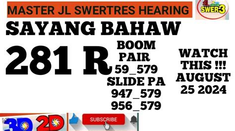 master swertres hearing today live youtube|AUG. 28 2024 MASTER JL SWERTRES HEARING .